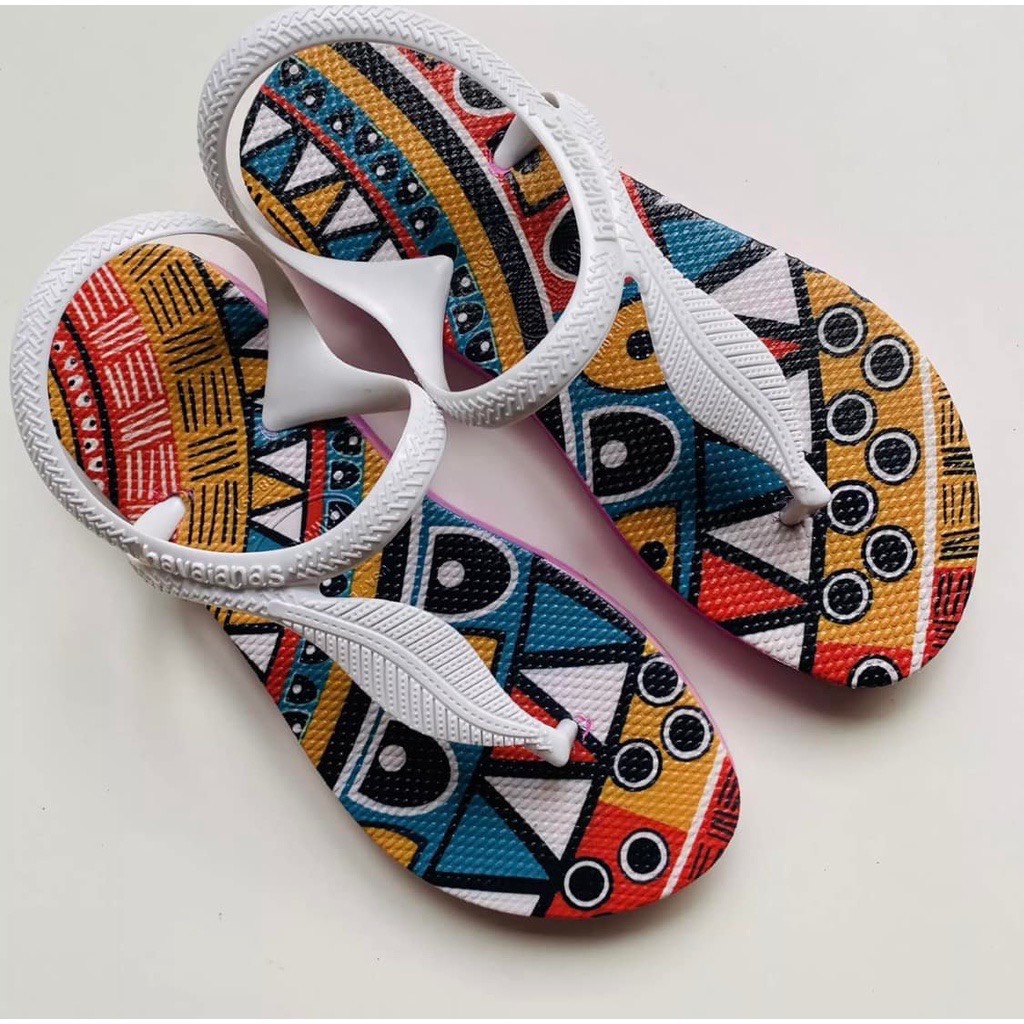 Dép kẹp xốp cao su ép xỏ ngón, tông Thái Havaianas d124 - Lululola