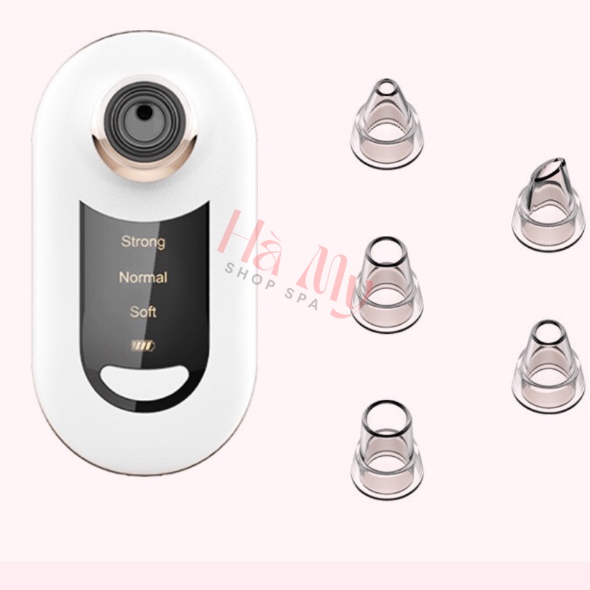 Máy Hút Mụn Đầu Đen Mụn Cám Cầm Tay Mini Siêu Khỏe Tích Điện 3 Cấp Độ Hút Cho Spa và Dùng Tại Nhà