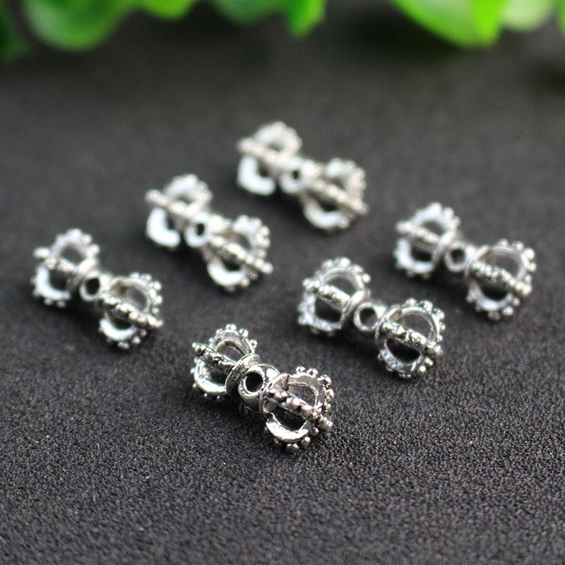 Chuỗi Hạt Phật Giáo Handmade Bằng Hợp Kim Bạc Tây Tạng DIY