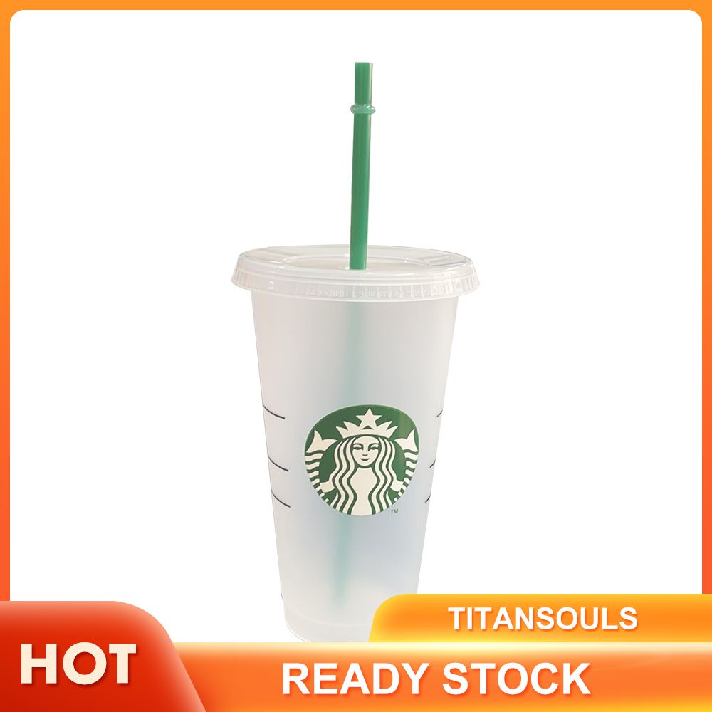 STARBUCKS Ly Uống Nước Starbuck 24oz Bằng Nhựa Có Thể Tái Sử Dụng