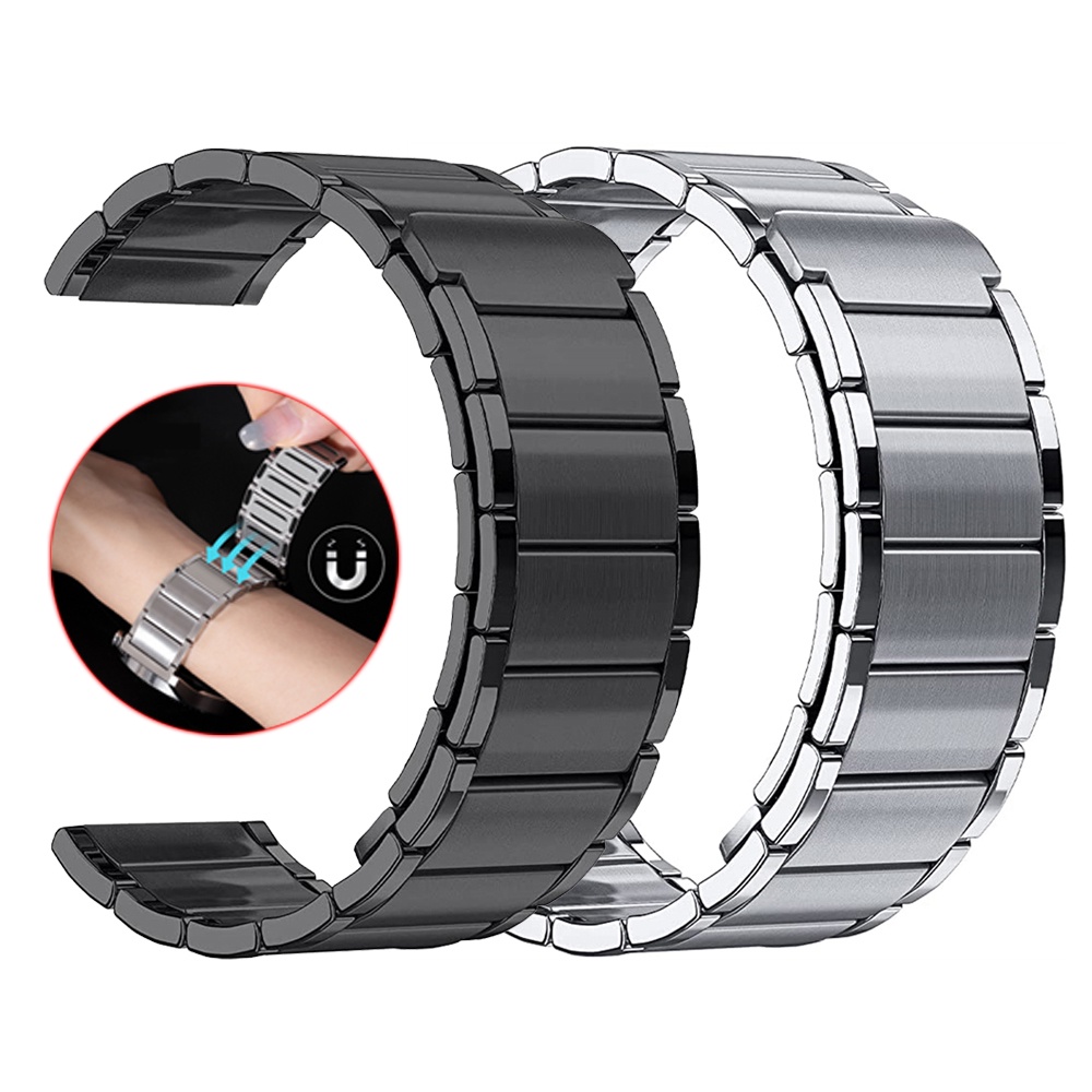 Dây Đeo Inox Từ Tính Tháo Lắp Nhanh Cho Đồng Hồ Thông Minh Samsung Galaxy Watch 5 40mm 44mm 5Pro 45mm 20mm 22mm