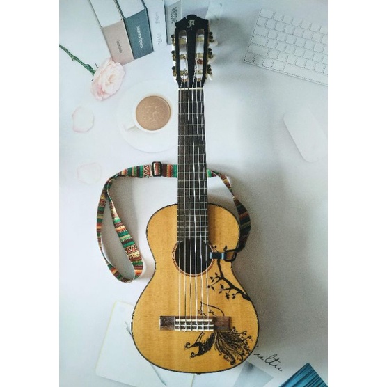 Dây đeo đàn ukulele thổ cẩm