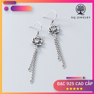 Charm bạc dây bông tay hoa sen