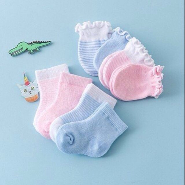 sét bao tay bao chân len cho bé cực đẹp