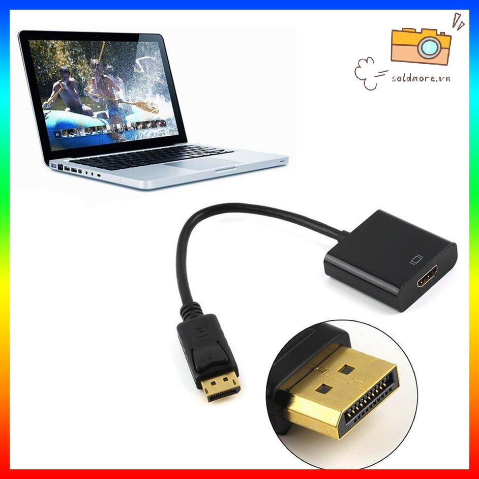 Bộ chuyển đổi DP Displayport Male to HDMI Female Converter cho máy tính xách tay PC