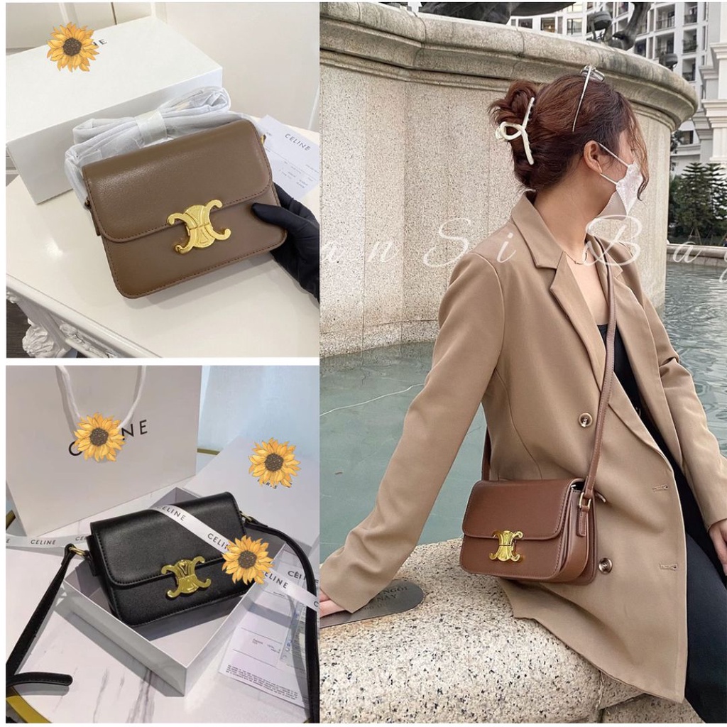 Túi xách đeo chéo nữ Ce-line, túi đeo vai Basic Jansi - FULLBOX sz18