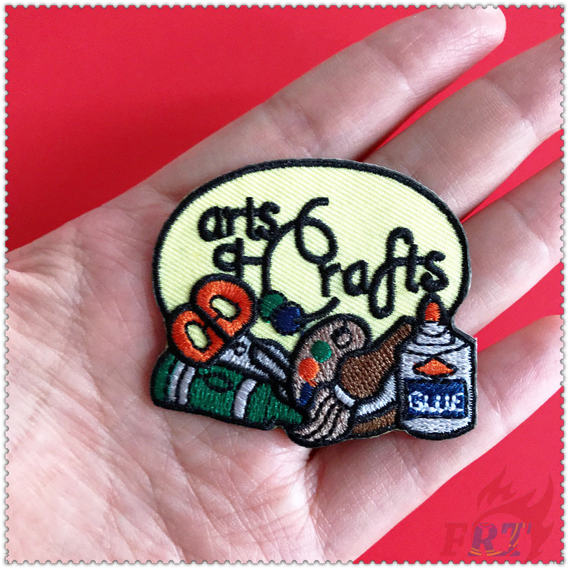 ✿ Sticker Ủi Thêu Hoạ Tiết Vui Nhộn ✿ 1 Sticker Ủi Thêu Hình Huy Hiệu