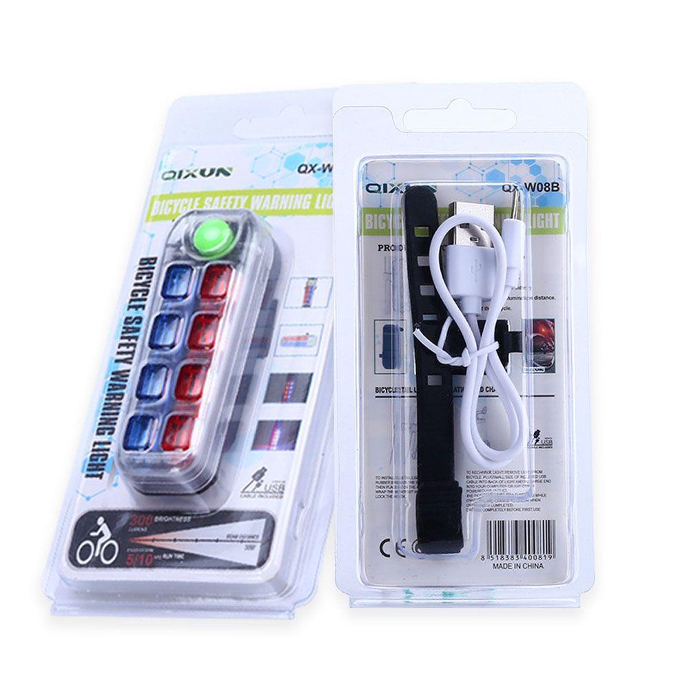 Đèn Led SMD Hai Màu Di Động 5 Chế Độ Sáng Gắn Đuôi Xe Đạp