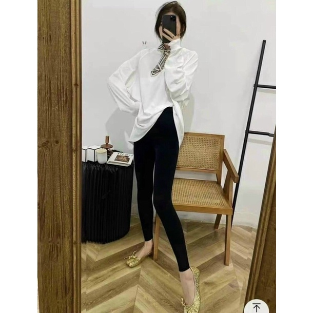 Quần legging cuộn ZRA chất đẹp dai đanh