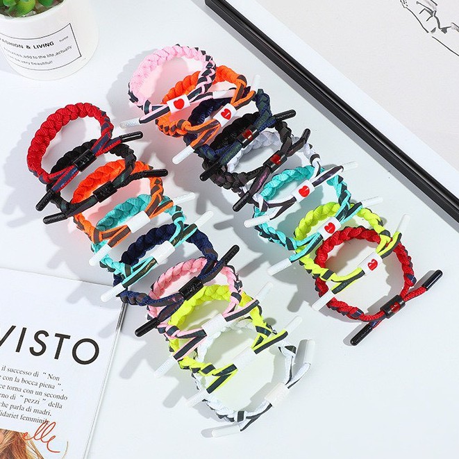 Vòng đeo tay nam nữ thời trang dây bện phản quang cực hot L028