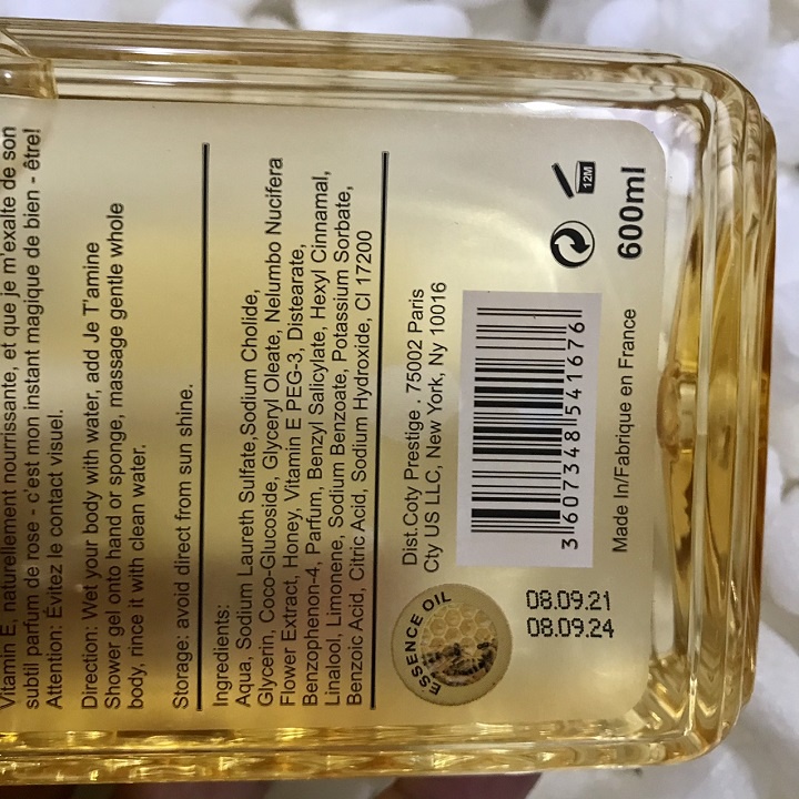 Sữa tắm Nước Hoa SEXY SKIN Hương Thơm Quyến Rũ 600ml PHÁP (Date 2024)