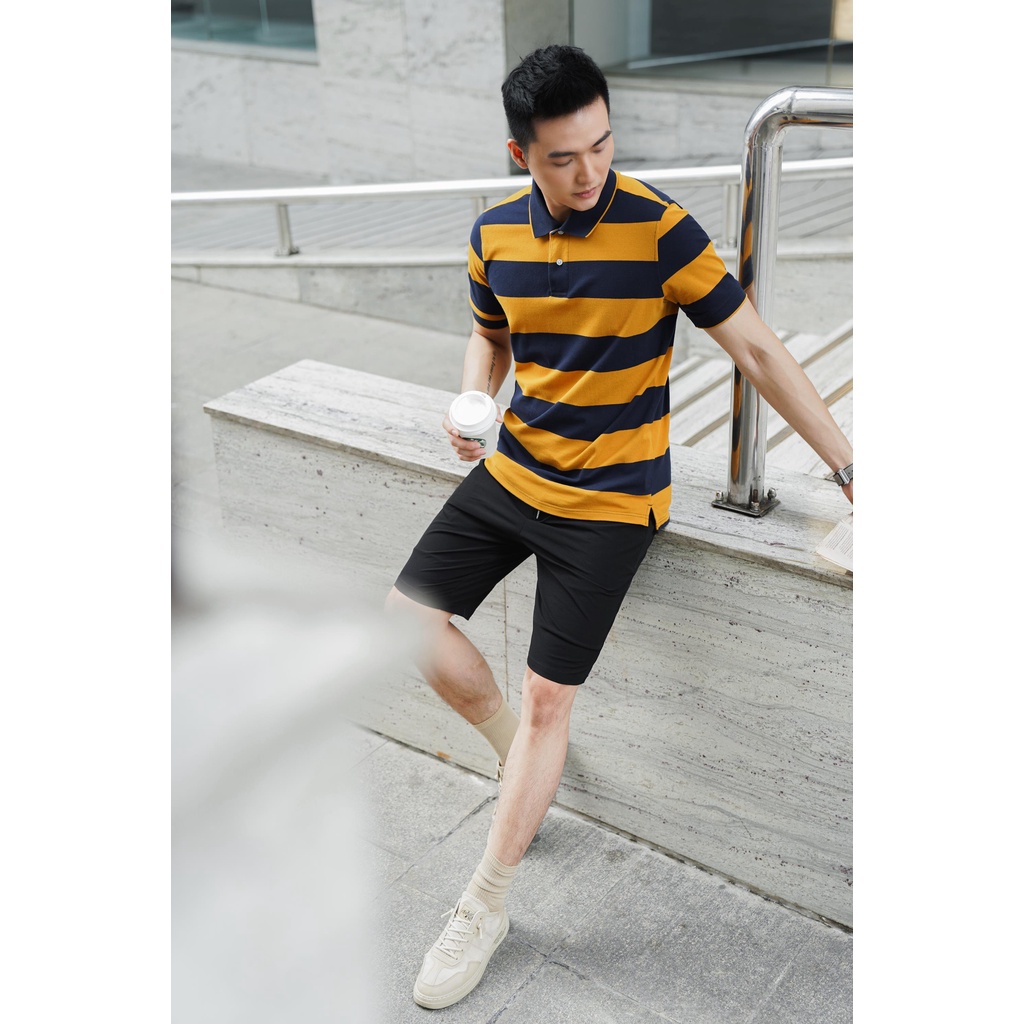 Áo polo nam kẻ ngang local brand 360 BOUTIQUE chất vải cao cấp - POKTK229 | BigBuy360 - bigbuy360.vn