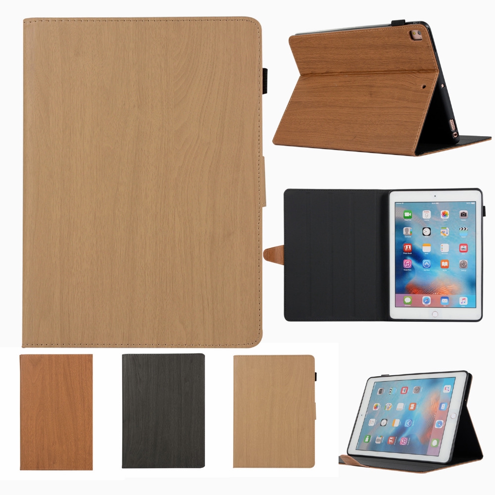 New 2019 ipad air mini 1 2 3 4 5 7 8 10.2 pro 9.7 10.5 10.9 inch 7th 8th generation Smart Cover Sleeve Wood pattern Magnetic Leather case