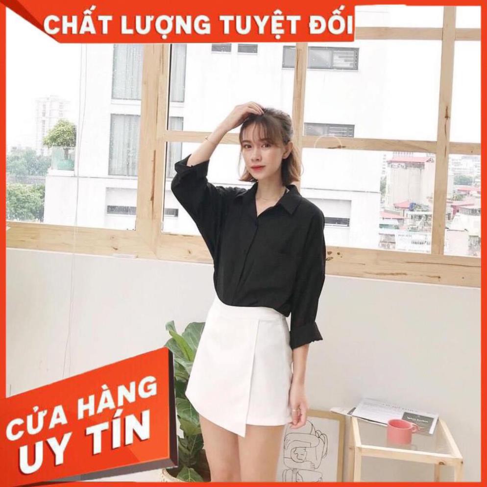 quần giả váy vạt chéo