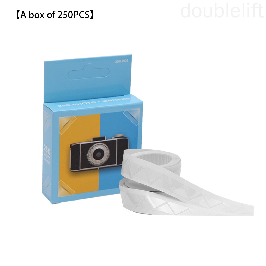 Cuộn 250 Miếng Dán Góc Khung Ảnh Trang Trí Sổ Tay