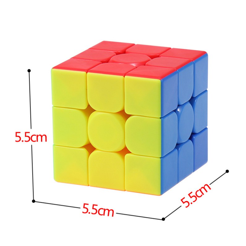 Rubik 3x3 QiYi Warrior S Stickerless Rubic 3 Tầng Không Viền