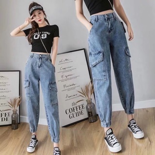 Quần bò túi hộp, quần bo gấu ib minh chọn màu và size nhé ạ