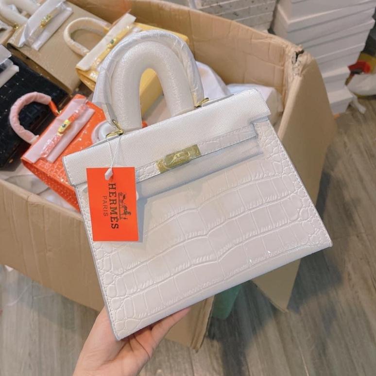 Túi H’M Kelly vân rắn size 21 -25 hàng QC cao cấp