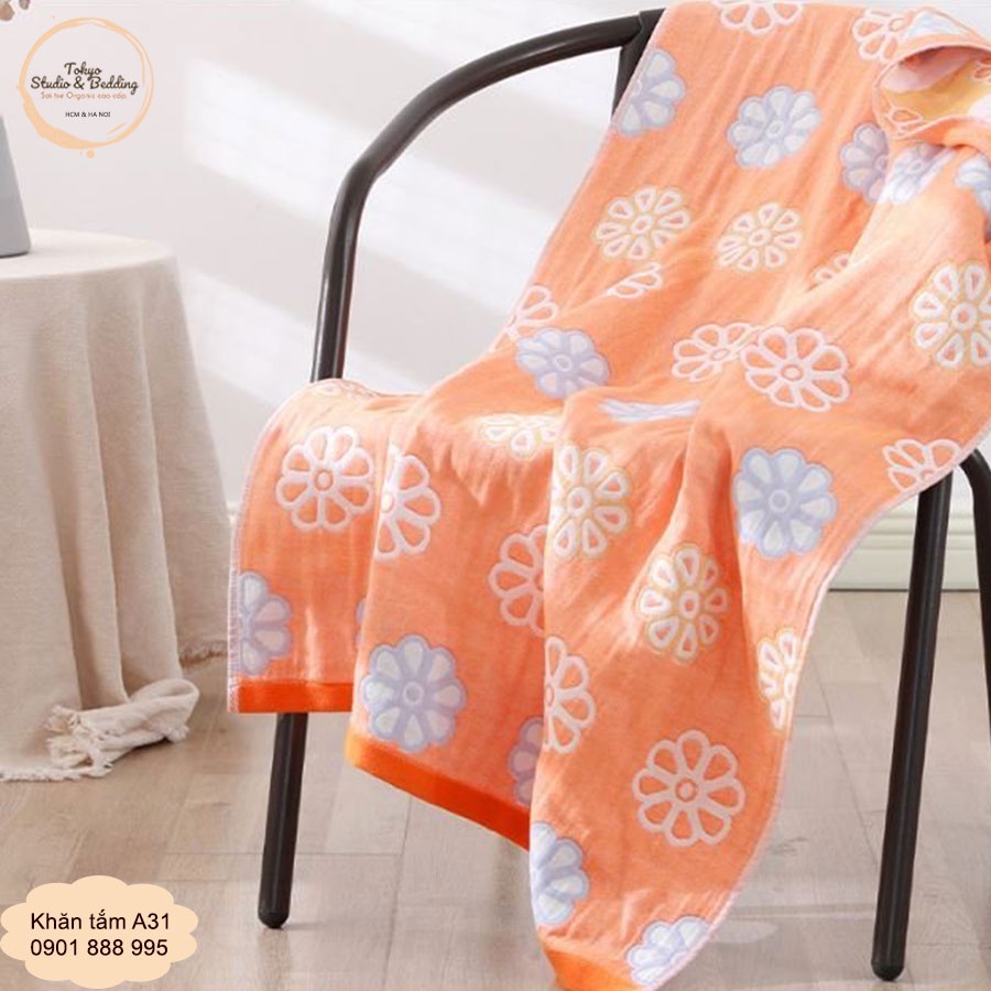 🔴TH Khăn tắm xô Cotton Sợi Tre Organic siêu mềm