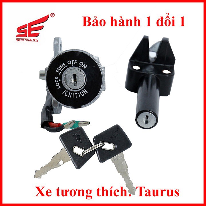 🔥🔥GIÁ HỦY DIỆT🔥 Bộ ổ khóa xe máy TAURUS 2 cạnh thương hiệu SE