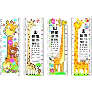 Thước đo chiều cao dán tường Decal, đo thị lực cho bé