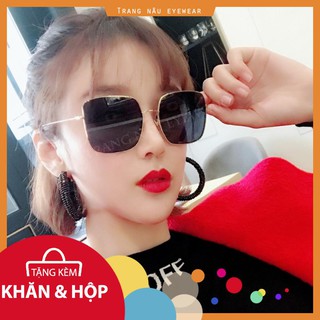 Kính thời trang mắt vuông nhiều màu trẻ trung thời trang Châu Âu hot - Kính mát nữ