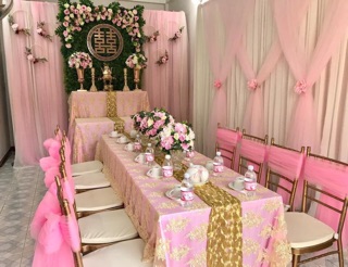 Chữ hỷ alu 60cm trang trí gia tiên