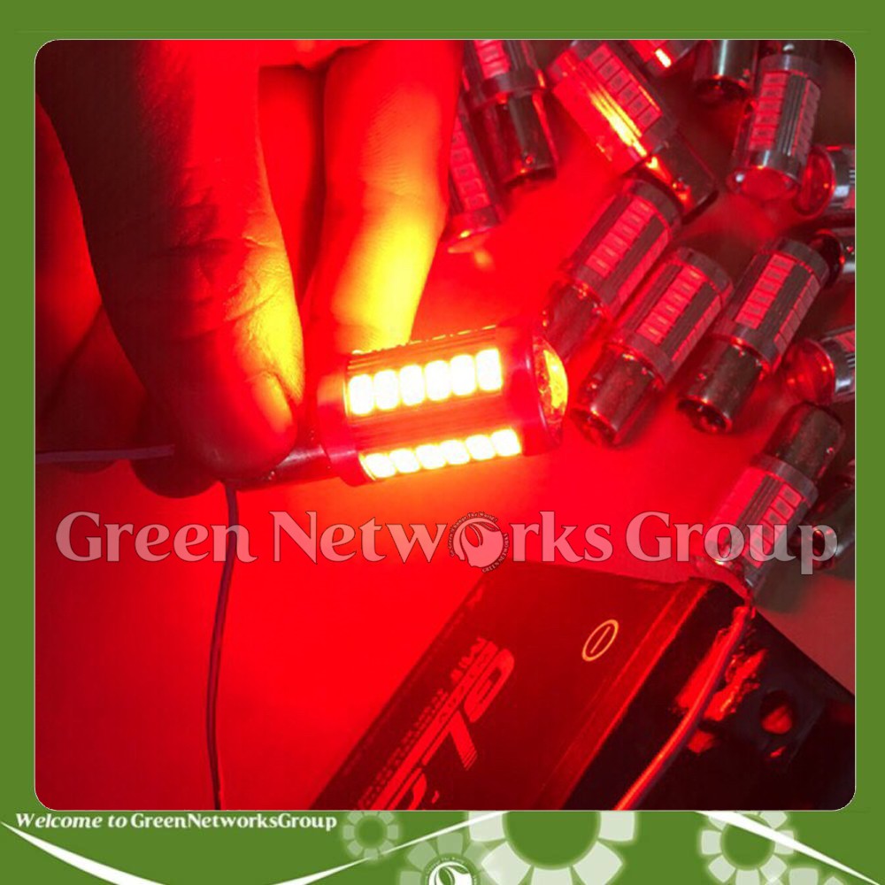 ĐÈN LED HẬU NHÁY 33 TIM LED BI CẦU Ô TÔ XE MÁY2 CHÂN DƯƠNG (GIÁ 1 BÓNG) greennetworks