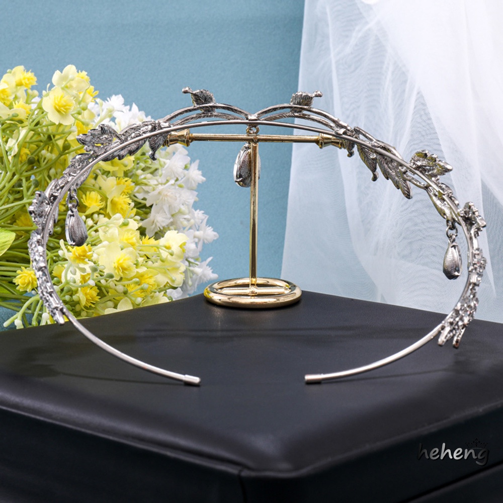 Cài Tóc Hình Vương Miện Đính Đá Không Gây Dị Ứng Thời Trang Cho Nữ