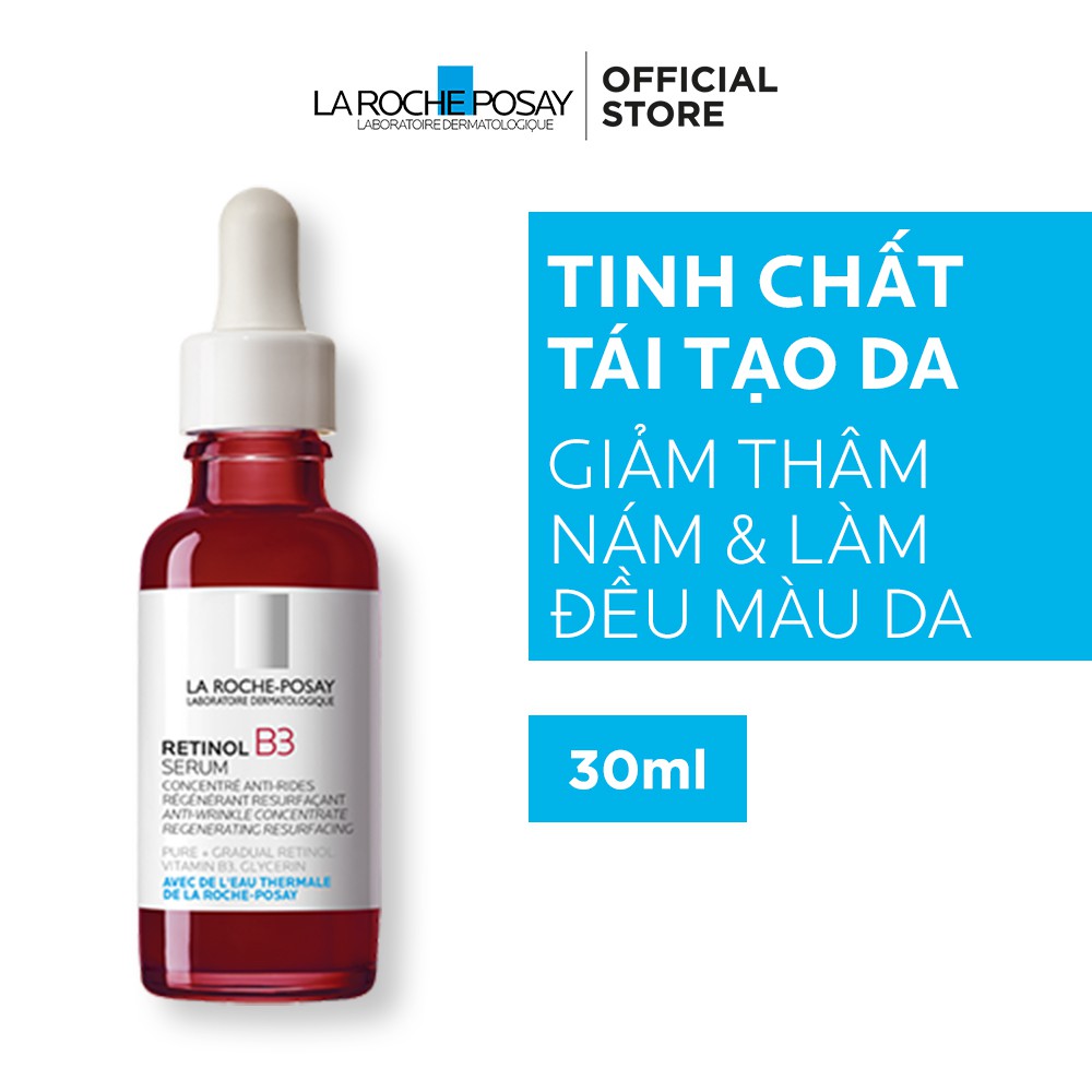Tinh chất giúp tái tạo da, giảm thâm nám và nếp nhăn, làm đều màu da La Roche Posay Retinol B3 Serum 30ml