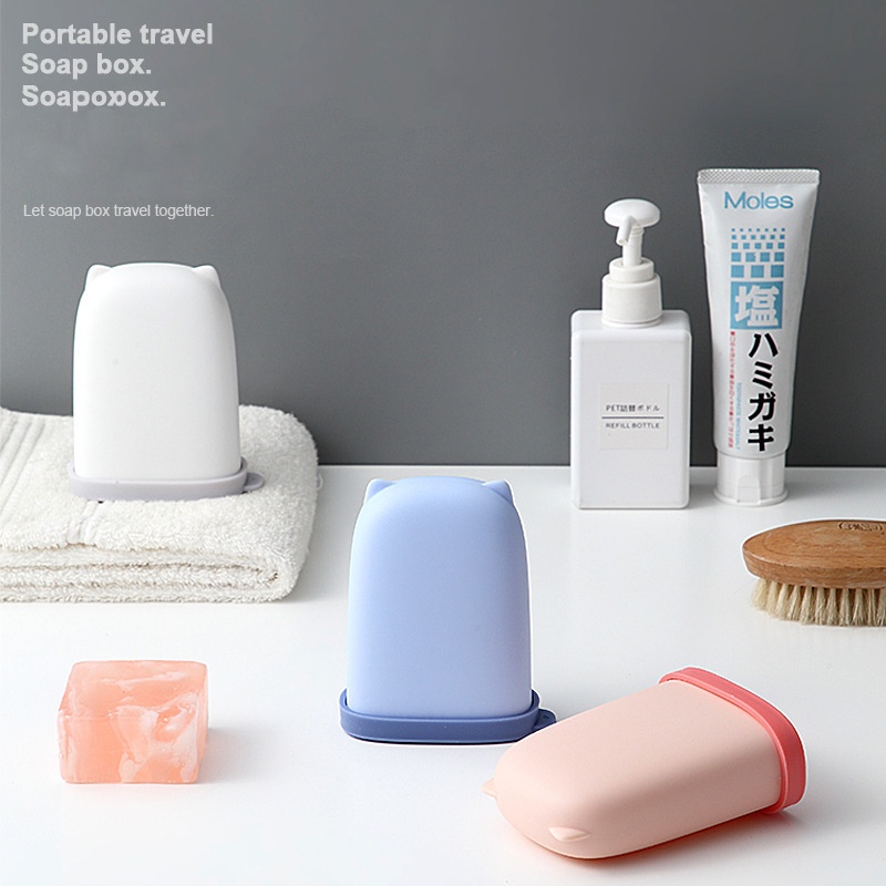 Hộp Silicone Đựng Xà Phòng Có Nắp Đậy JP5