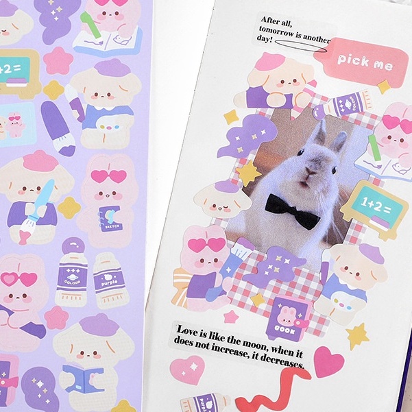 Sticker hoạt hình galaxy