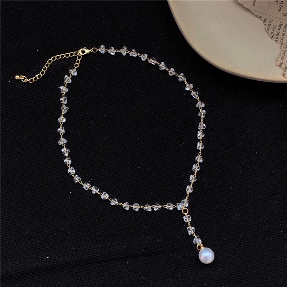 Dây Chuyền Hợp Kim Đính Ngọc Trai Nhân Tạo Xinh Xắn