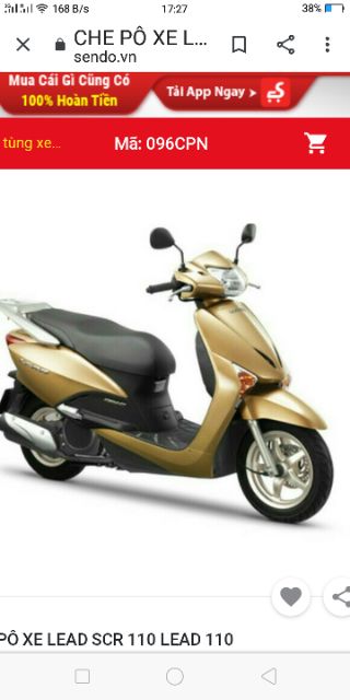 ỐP PÔ SCR 110 VÀ LEAD 110 - VJC SÀI GÒN