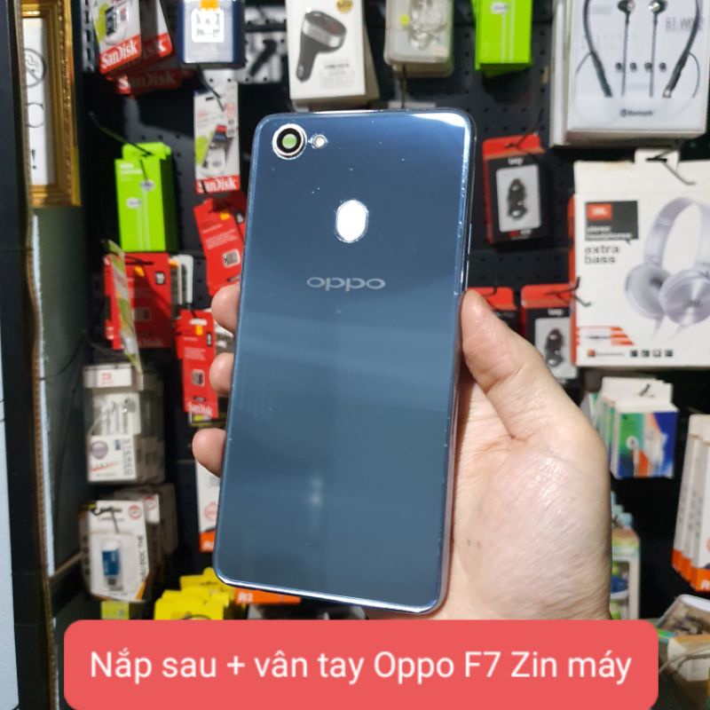 Nắp sau Oppo F7 và vân tay Oppo F7 zin máy