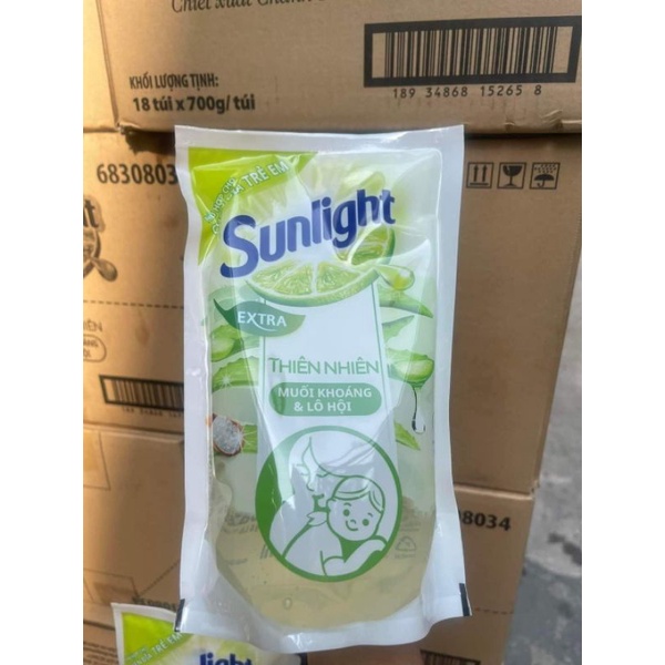 Nước rửa chén sunlight 550g..