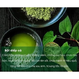 bột diếp cá sấy lạnh lọ 500gram