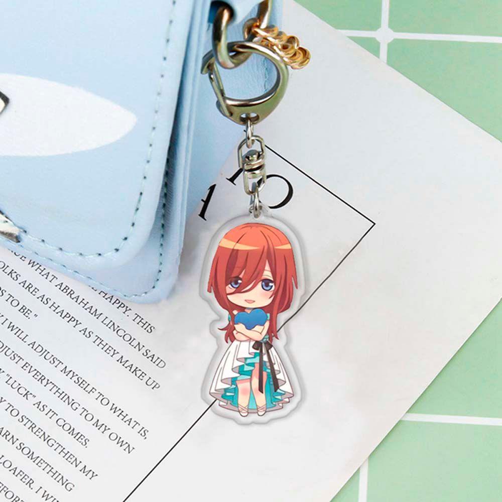 Móc Chìa Khóa Bằng Acrylic In Họa Tiết Hoạt Hình Yotsuba Itsuki Gotoubun No Hanayome Quintessential Nakano Ichika
