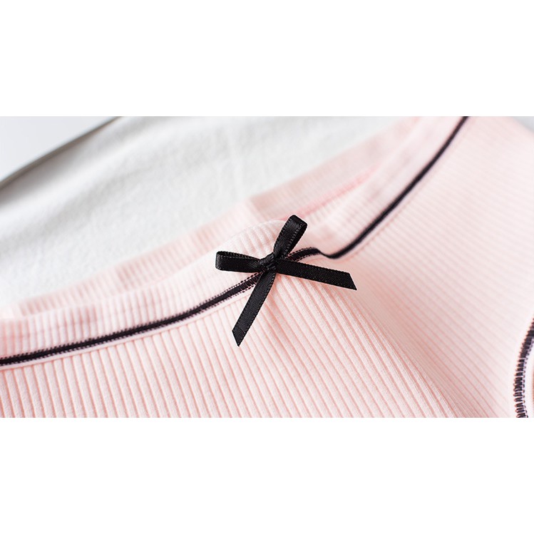 Quần lót nữ cotton, cạp nơ, kháng khuẩn, thoáng khí, phong cách Nhật nữ tính | BigBuy360 - bigbuy360.vn