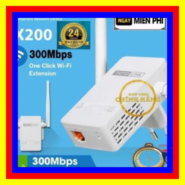 giá khai trương_ Bộ Kích Sóng Wifi Repeater 300Mbps Totolink EX200 - Hàng Chính Hãng