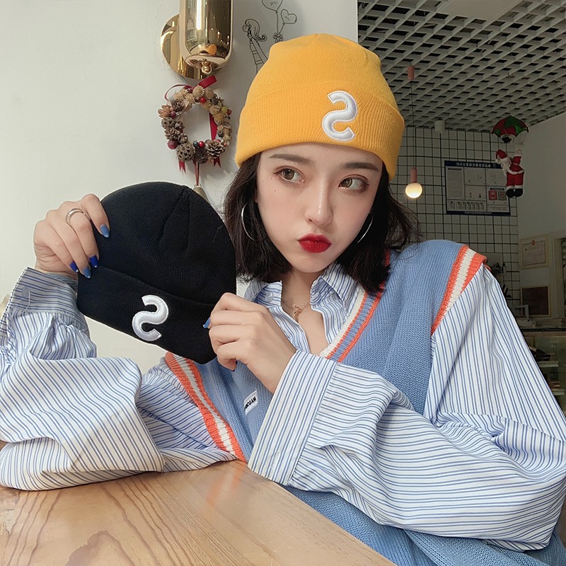 Nón Len Thêu Chữ S Phong Cách Hàn Quốc Sành Điệu