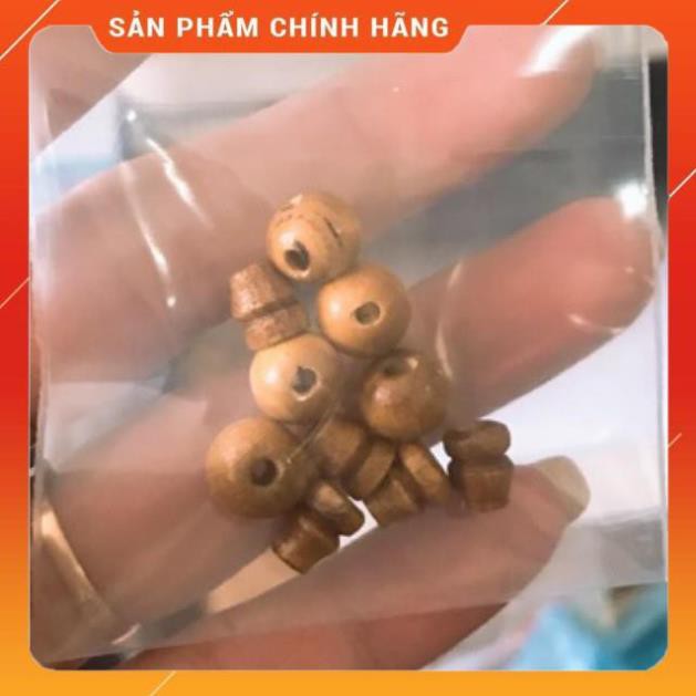 Hạt Tròn + Hạt hồ lô mix vòng gỗ 108 hạt các loại