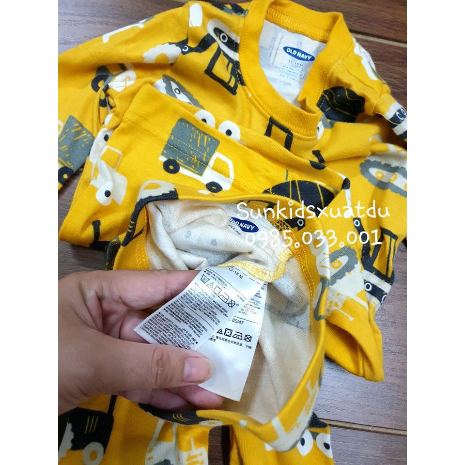 Bộ thu bé trai cần cẩu vàng