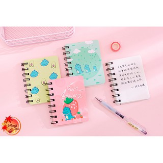 [GIÁ SỈ] Sổ mini cầm tay khủng long (Set 4 cuốn mix mẫu)
