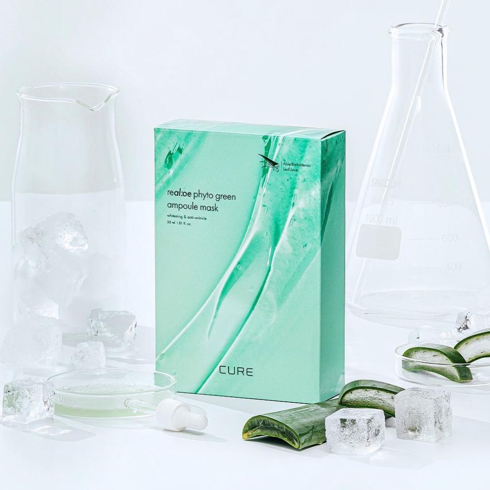 Mặt Nạ Lô Hội Dưỡng Da LA SENSE LOE CURE Green Ampoule Mask