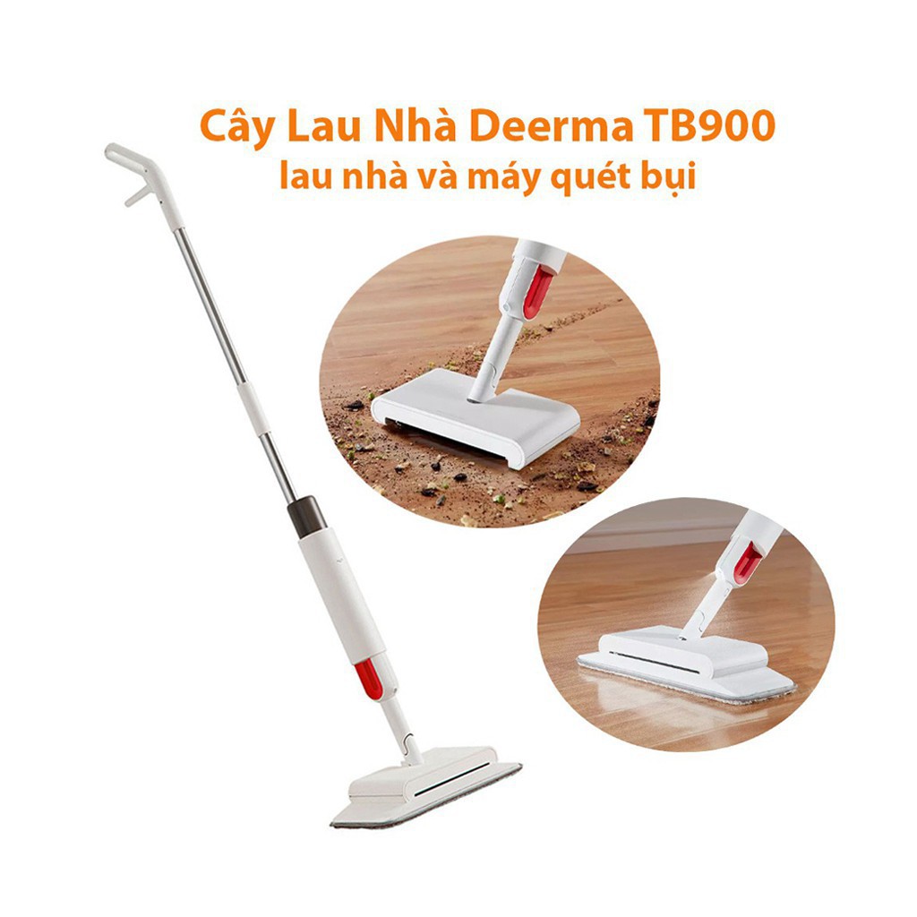 Cây lau nhà Deemar Xiaomi TB900 đa năng thông minh 2 in 1 có vòi xịt nước tự động - Bảo Hành 12 Tháng