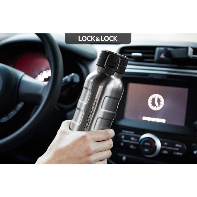 Bình Giữ Nhiệt Bằng Thép Không Gỉ Lock&Lock Bumper Bottle 470ml/650ml - Hàng chính hãng