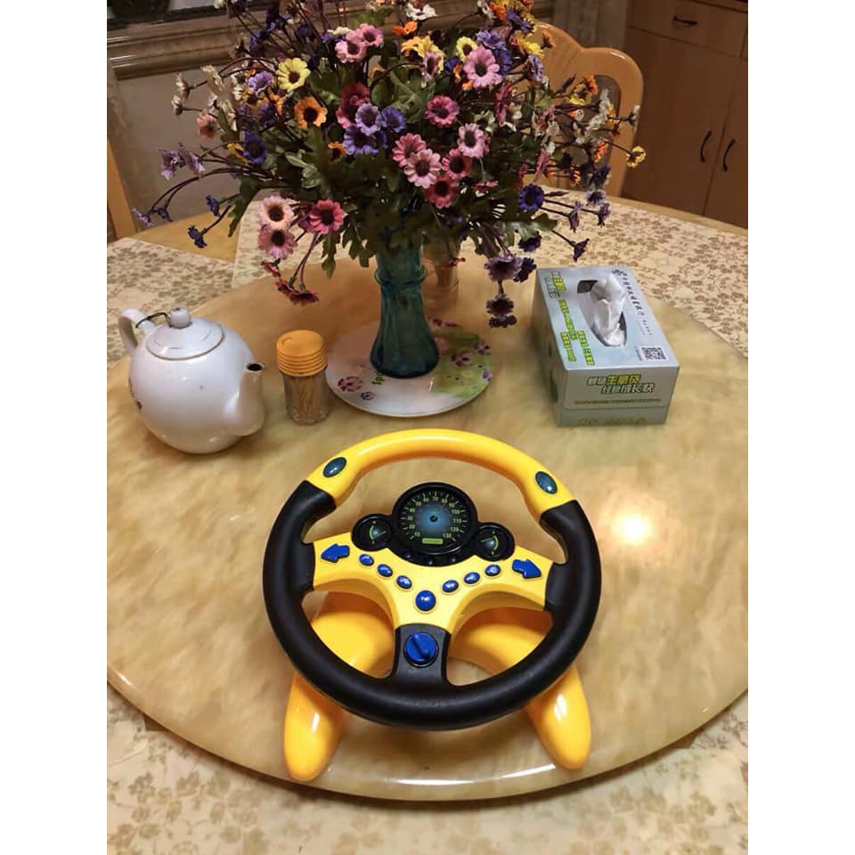 VÔ LĂNG XE HƠI TẠP LÁI XE CHO BÉ YÊU,VÔ LĂNG MÔ PHỎNG CHO BÉ
