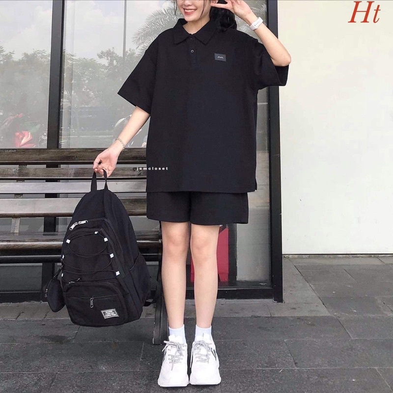 Bộ đùi polo mác đen HT11