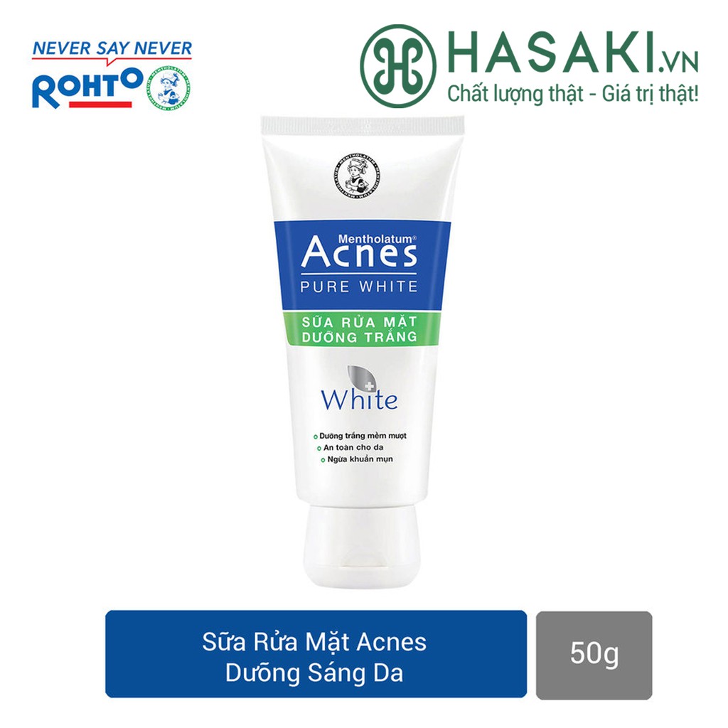 Sữa Rửa Mặt Dưỡng Sáng Da Acnes Pure White Cleanser